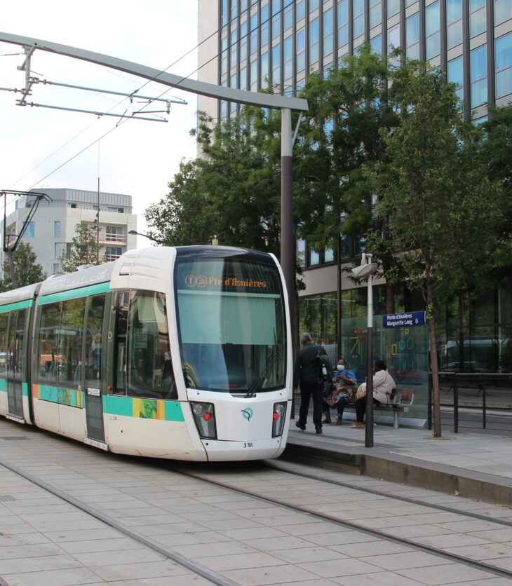 Tram T3b en direction de Porte d'Asnières